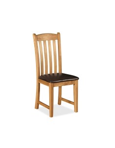 Astoria Dining Chair With PU Seat - Warm Wax