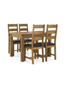 Astoria Dining Chair With PU Seat - Warm Wax 2