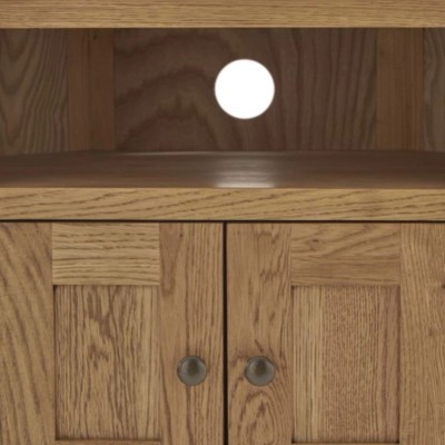 Astoria Corner TV Unit - Warm Wax
