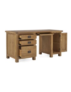 Astoria Double Desk - Warm Wax 2