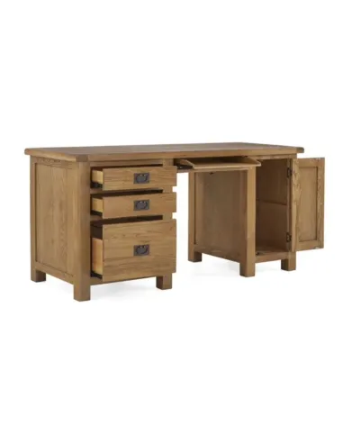 Astoria Double Desk - Warm Wax