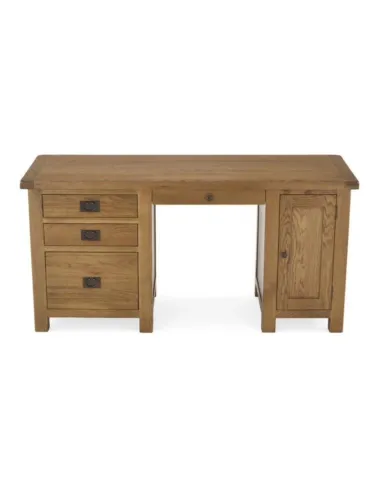 Astoria Double Desk - Warm Wax