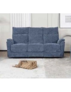 Alessia Manual Recliner Sofa Combination - Blue 2
