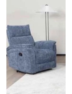 Alessia Manual Recliner Sofa Combination - Blue 2