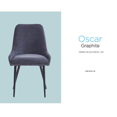 Oscar Dining Chair - Graphite Grey