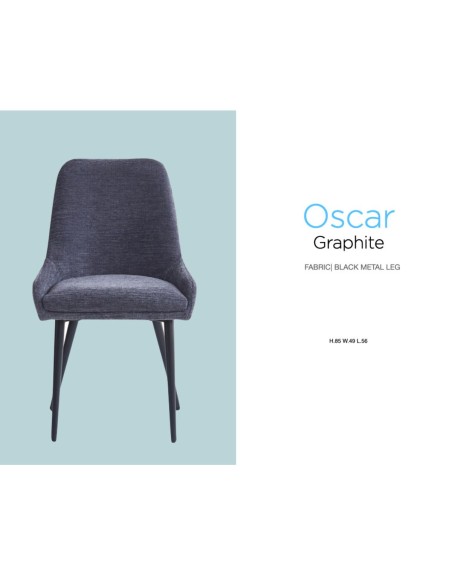 Oscar Dining Chair - Graphite Grey