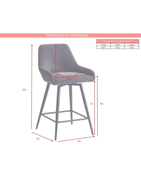 Oscar Counter Stool - Olive Green