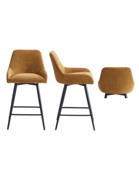 Oscar Counter Stool - Mustard