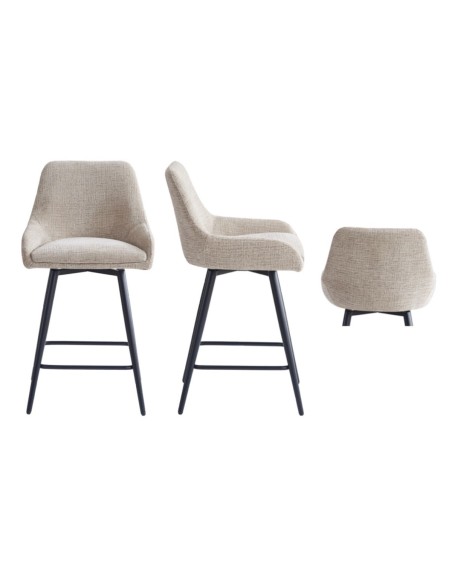 Oscar Counter Stool - Biscuit