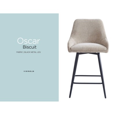 Oscar Counter Stool - Biscuit