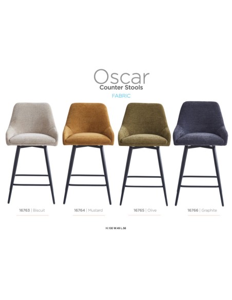 Oscar Counter Stool - Biscuit