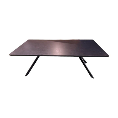 Rochelle 2m Fixed Dining Table - Black