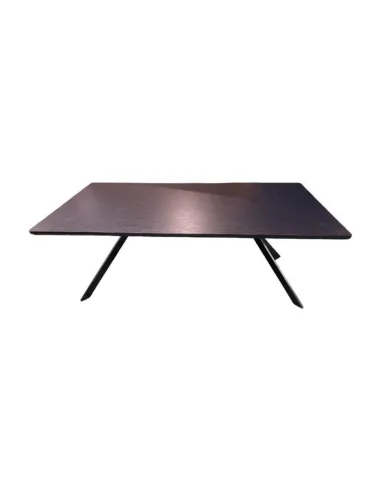 Rochelle 2m Fixed Dining Table - Black
