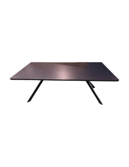 Rochelle 2m Fixed Dining Table - Black