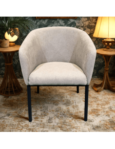 Joao Dining Chair - Beige Fabric