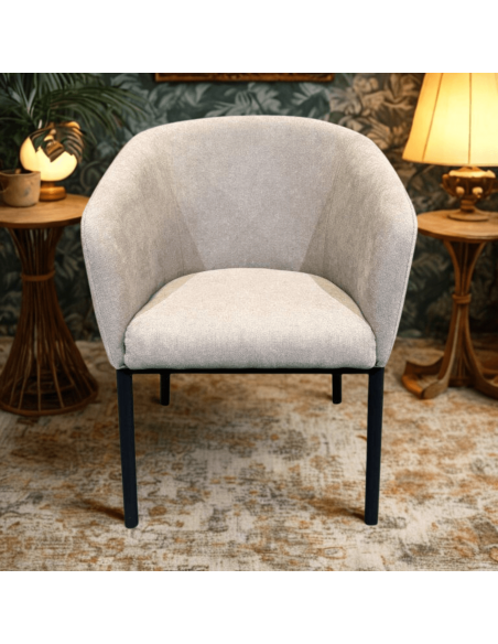 Joao Dining Chair - Beige Fabric