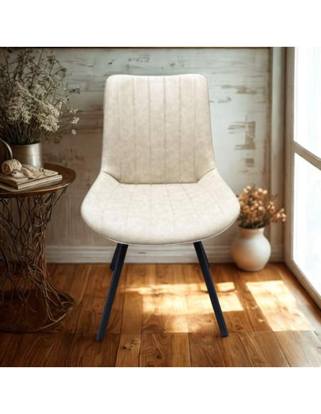 Fortune Dining Chair - Taupe PU