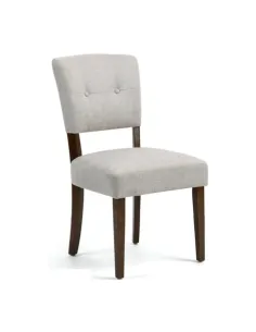 Oakridge Dining Chair - Beige Fabric Dark Oak