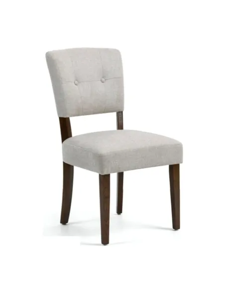 Oakridge Dining Chair - Beige Fabric Dark Oak