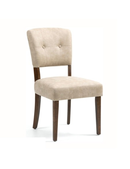 Oakridge Dining Chair - Beige Bison/Dark Oak