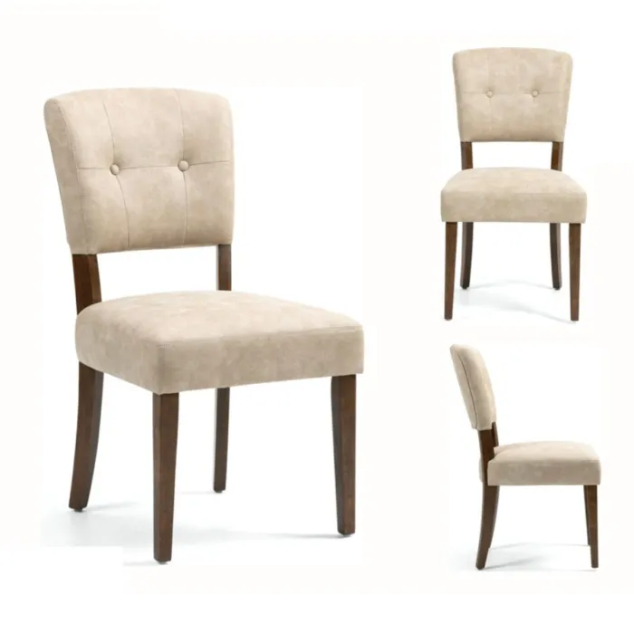 Oakridge Dining Chair - Beige Bison Dark Oak