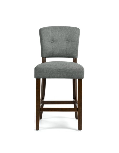 Oakridge Counter Stool - Grey Fabric/Dark Oak