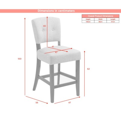 Oakridge Counter Stool - Grey Bison/Dark Oak