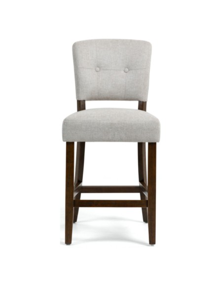 Oakridge Counter Stool - Beige Fabric/Dark Oak