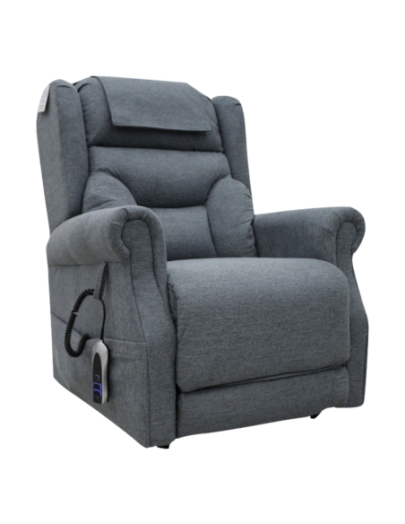 Berkshire Dual Motor Lift & Tilt Armchair - Steel Grey