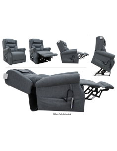 Berkshire Dual Motor Lift & Tilt Armchair - Steel Grey 2