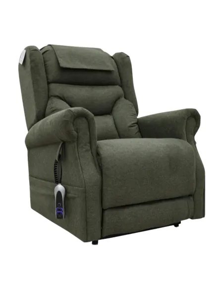 Berkshire Dual Motor Lift & Tilt Armchair - Olive