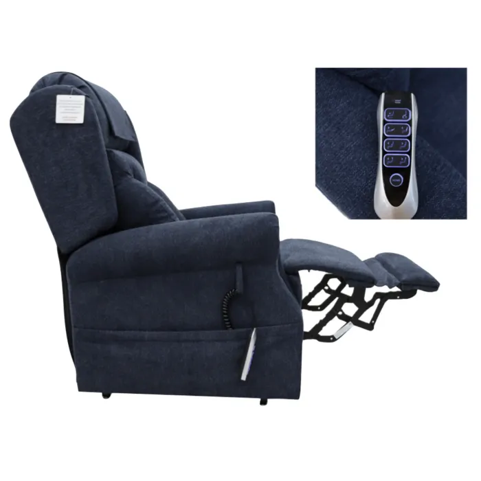 Berkshire Quad Motor Lift & Tilt Armchair - Deep Blue