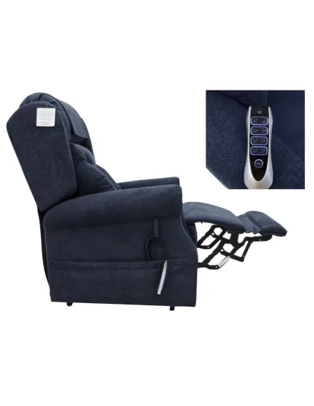 Berkshire Quad Motor Lift & Tilt Armchair - Deep Blue