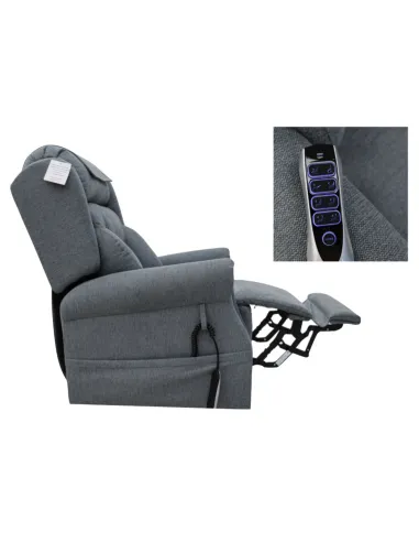 Berkshire Quad Motor Lift & Tilt Armchair -  Steel Grey