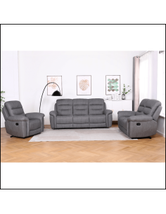 Lucas Electric Recliner Armchair - Grey 2
