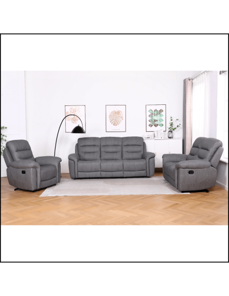 Lucas Electric Recliner Armchair - Grey