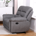 Lucas 2 Seater Manual Recliner - Grey