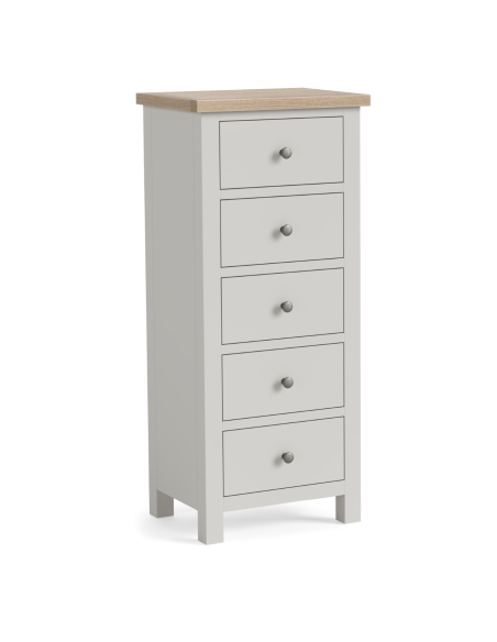 Turnberry 5 Drawer Tall Chest - Grey