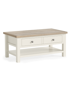 Turnberry Coffee Table With Shelf - Coconut