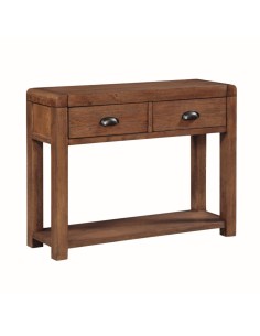 Oakridge 2 Drawer Hall Table - Dark Oak