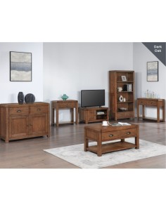 Oakridge Coffee Table With 1 Drawer - Dark Oak 2