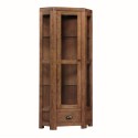 Oakridge High Corner Cabinet - Dark Oak