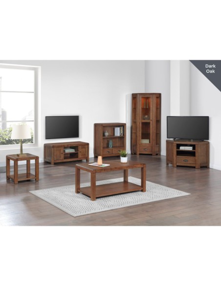 Oakridge High Corner Cabinet - Dark Oak