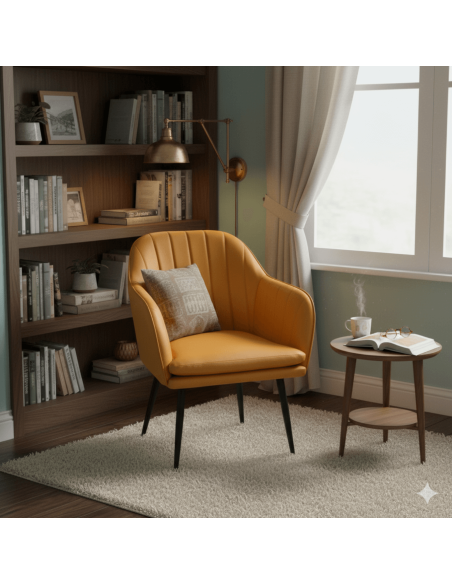 Rochelle Dining Chair - Brown PU