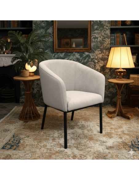 Joao Dining Chair - Beige Fabric