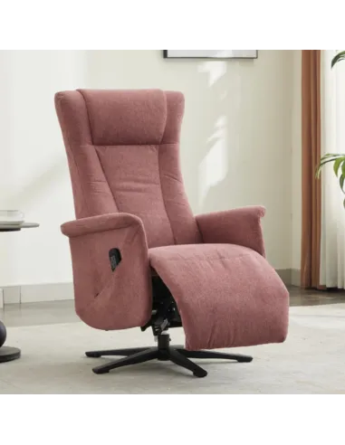 Apero Swivel Dual Motor Electric Recliner - Rose