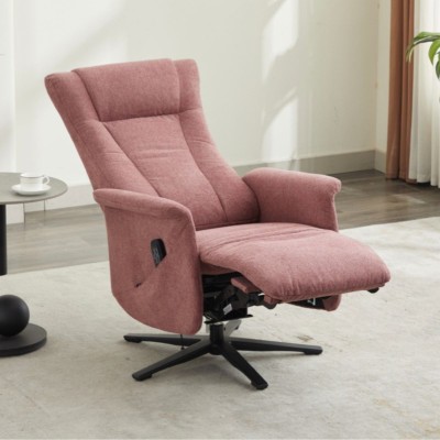 Apero Swivel Dual Motor Electric Recliner Armchair - Rose