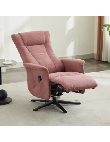 Apero Swivel Dual Motor Electric Recliner - Rose