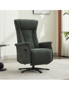 Apero Swivel Dual Motor Electric Recliner Winter - Moss