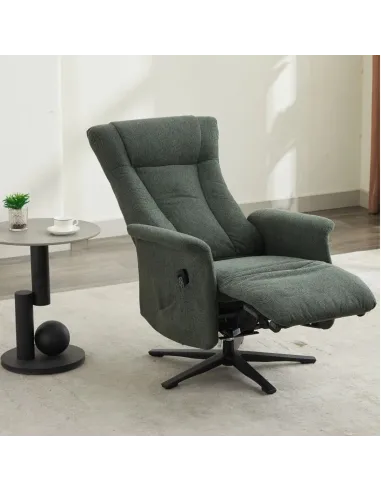Apero Swivel Dual Motor Electric Recliner Winter - Moss